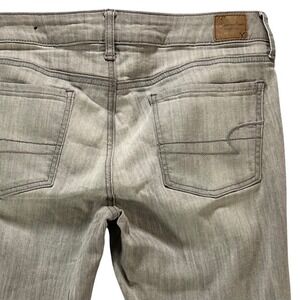 American Eagle‎ Jeggings Women 12 Gray Casual Minimalist Slim Jeans
